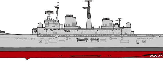 Корабль HMS Invincible RO5 [Light Carrier] - чертежи, габариты, рисунки